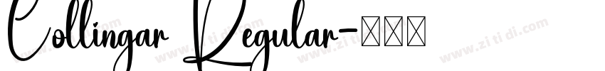 Collingar Regular字体转换